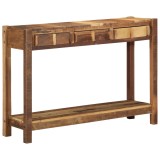vidaXL Masă de Consolă 107x33x76 cm Lemn Masiv Recuperat