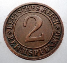 2.685 GERMANIA WEIMAR 2 REICHSPFENNIG 1936 D foto
