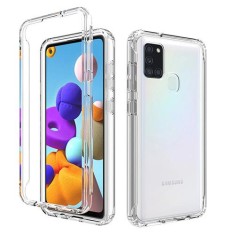 Husa telefon plastic Samsung A21s a217 Acryl 360 Fata+Spate Clear