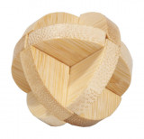 Joc logic IQ din lemn bambus in cutie metalica - 3, Fridolin