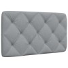 VidaXL Pernă tăblie de pat, gri deschis, 90 cm, material textil 4019198