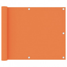 vidaXL Prelată balcon portocaliu 75x300 cm țesătură Oxford
