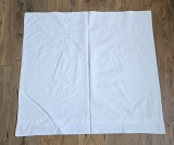 FATA DE PERNA VINTAGE DIN BUMBAC ALB CU MODEL BRODERIE MECANIZATA