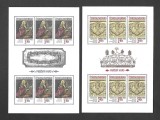 Cehoslovacia 1989 - Castelul Praga, arta, serie minicoli neuzate