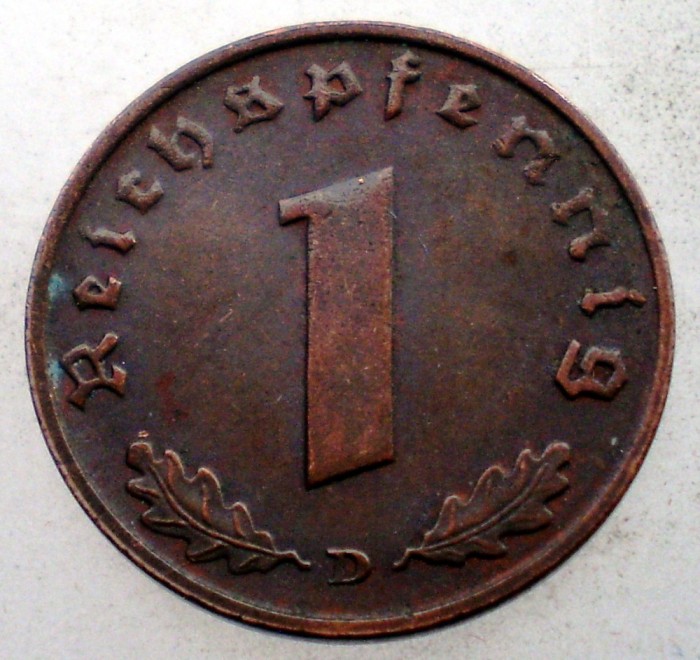 2.416 GERMANIA 1 REICHSPFENNIG 1937 D