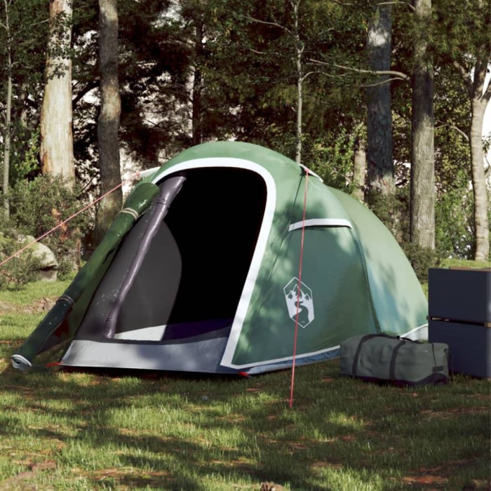 Gossi cort de camping pentru 2 persoane, verde, impermeabil