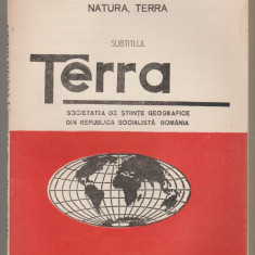 Societatea de Stiinte Geografice - Terra - nr. 4 octombrie-decembrie 1987