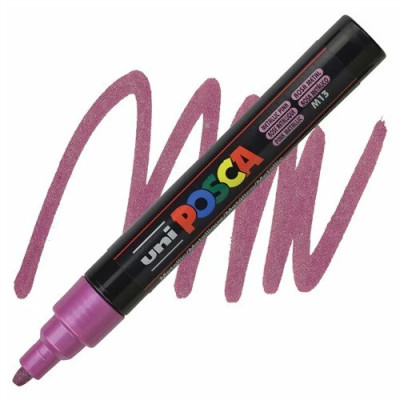 Marker Uni Posca 1.8-2.5Mm PC-5M Roz Metalizat foto