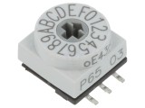 &Icirc;ntrerupător codificare HEX/BCD 16 poziții SMD 80m&Omega;