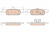 TRW GDB2016 COTEC set placute frana,frana disc