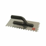 Gletiera inox 10x10 cm cu maner plastic, lama 0.6 mm