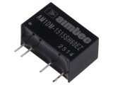 Convertor DC/DC 1W AIMTEC AM1DM-1515SH60EZ, Intrare 13,5-16,5V, Ieșire 15V 67mA