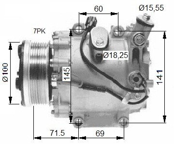 NRF 32491 Compresor, climatizare foto