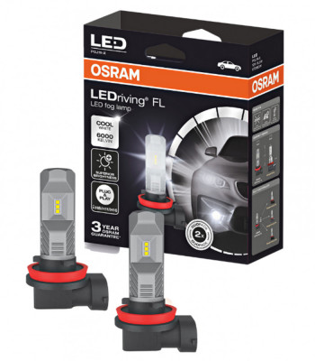 Set 2 Buc Bec Led Osram Canbus H8/H11/H16 LEDriving HL, New Generation 12/24V, 8.2W, 6000K, Alb rece 67219CW foto