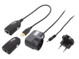 Extender USB 50m Negru USB 1.1/2.0
