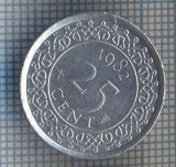 AX 1025 MONEDA- SURINAM (SURINAME) - 25 CENT -ANUL 1982 -STAREA CARE SE VEDE