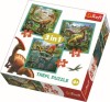 PUZZLE TREFL 3IN1 LUMEA EXTRAORDINARA A DINOZAURILOR SuperHeroes ToysZone