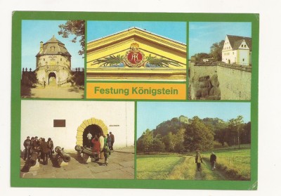 SG5 - Carte Postala - Germania DDR, Festung Konigstein, Necirculata 1981 foto