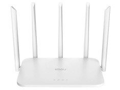 Router wireless Dual-Band Wi-Fi 6, Imou HX21, 2.4 GHz si 5GHz, 4 porturi Gigabit, 5 antene externe SafetyGuard Surveillance