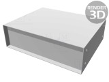Carcasă oțel negru Hammond 1458G3 254x203x76mm cu panou
