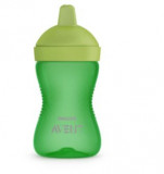 Cana cu tetina de formare verde, 300ml, Philips Avent