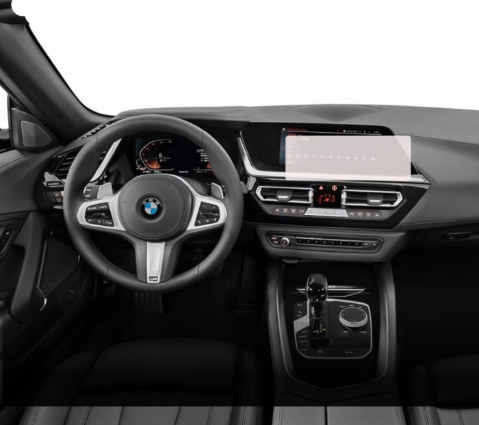 Folie Protectie Navigatie BMW Z4 2024+, Duragon, protectie Display Navigatie, silicon Transparent, Anti-zgarieturi, kit instalare