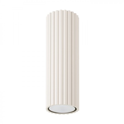 Lampă De Tavan Karbon Bej Din Aluminiu, Cu 1 Bec Tub Minimalist De Interior. foto