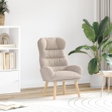 Fotoliu Relaxant vidaXL Gri deschis din stofă asemănătoare l&acirc;nii