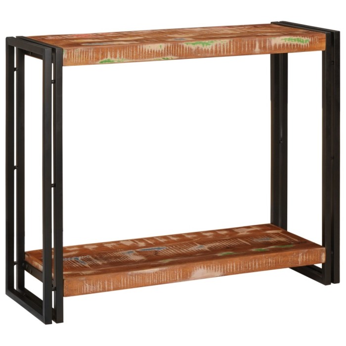 vidaXL Masă de consolă Multicolour 90 x 33 x 75 cm Lemn masiv reciclat