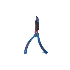Cutit fluture, Butterfly, fara tais, model galaxie, curbat, 26 cm