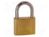 Lacăt cu toartă alamă Protecţie: medie (nivel 6) A: 50mm C: 8mm