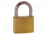 Lacăt cu toartă alamă Protecţie: medie (nivel 6) A: 50mm C: 8mm