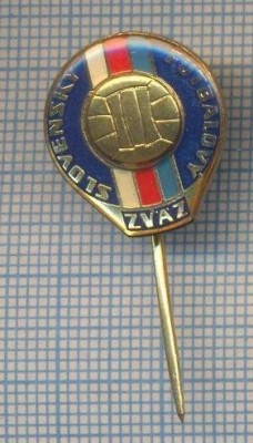 AX 812 INSIGNA - FEDERATIA SLOVAKA DE FOTBAL -PENTRU COLECTIONARI foto