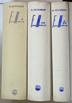 FIZICA MODERNA , VOLUMELE I - III , MECANICA , RADIATIA , CALDURA de RICHARD P. FEYNMAN , 1969 *VOLUMELE II - III PREZINTA PETE PE BLOCUL DE FILE foto