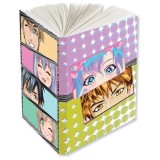 Manga Eyes Dotted Paperback Journal: Blank Notebook with Pocket