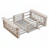 Suport telescopic pentru scurgerea vaselor pe chiuvetă REA P14487B Beige