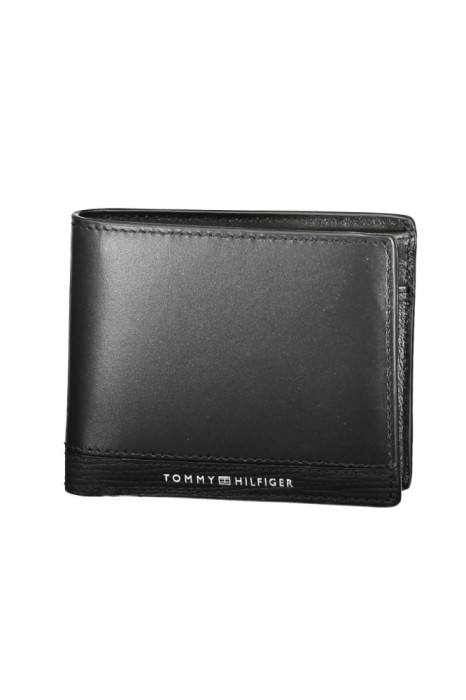 Tommy Hilfiger portofel de piele pentru barbati, negru, Universala