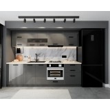Bucatarie Daria MDF V1 Antracit 260x60x200 cm