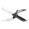 Cutit tip foarfeca pentru bucatarie, Clever Cutter, Inox, Negru/Gri