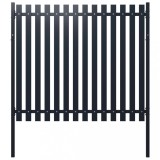 Cumpara ieftin Panou de gard antracit 178x150 cm oțel vopsit &icirc;n c&acirc;mp electrostatic