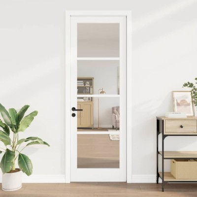 vidaXL Ușă Interioară cu Sticlă ORKDAL Alb 78 x 232 cm 4102692 foto