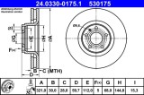ATE 24.0330-0175.1 PowerDisc Disc frana