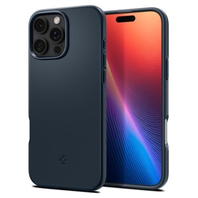 Husa pentru iPhone 16 Pro Max - Spigen Thin Fit MagSafe - Metal Slate foto
