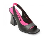 Sandale GRYXX negre, 3166, din piele naturala