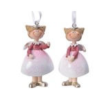 Cumpara ieftin Decoratiune - Pink Smiling Angel with Hanger - mai multe modele | Kaemingk