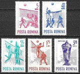 ROM&Acirc;NIA 1963 - LP 569 - CAMPIONATELE EUROPENE DE VOLEI - SERIE MNH