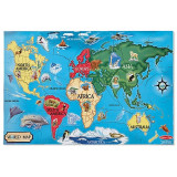 Puzzle de podea harta lumii world map melissa and doug