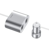 INCARCATOR auto Baseus High Efficiency, 2 x USB Output 5V/3.4A, 2 x bricheta auto, total output 96W, pt. bricheta auto, lungime cablu 60cm, negru CRDY