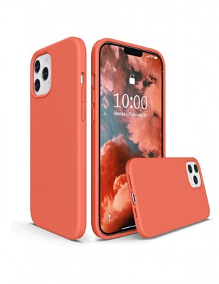 Husa iPhone 12 Pro Max 6.7 Silicon Liquid Nectarine foto
