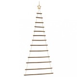 Cumpara ieftin Brad de Craciun suspendat cu stea in varf, 86x180 cm, ramura naturala